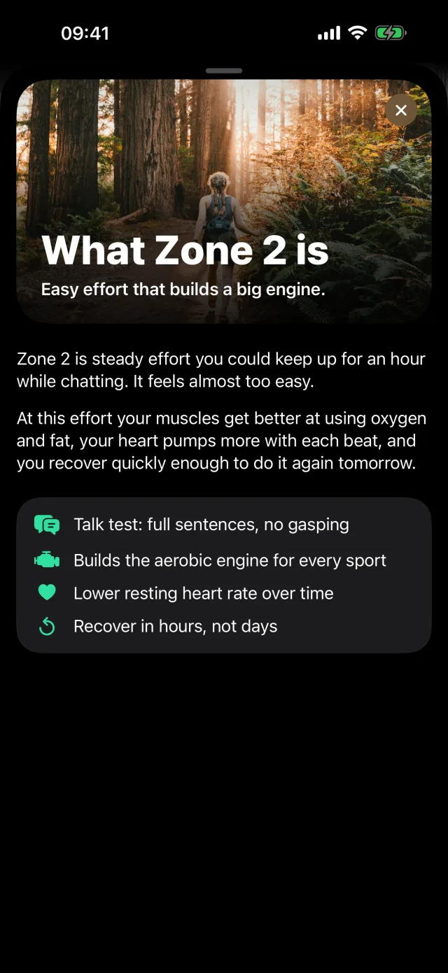 Explainer sheet: What Zone 2 is